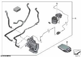 RETROFIT PARKED-CAR HEATER diagram for BMW 3 Series G20 Sedan 330iX