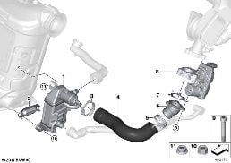POLLUTANT REDUCTION COOLING diagram for BMW 2 Series F45 Active Tourer LCI 216d