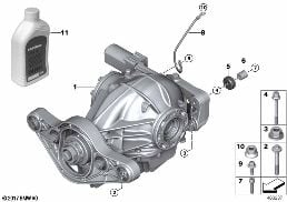 Διαφορικό πίσω άξονα / πρόσθ.εξαρτήματα diagram for BMW 3 Series F80 M3 M3