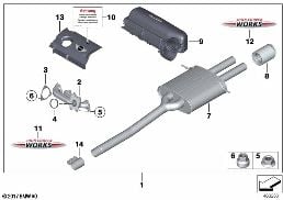 JCW TUNING KIT diagram for BMW MINI R56 LCI Cooper S