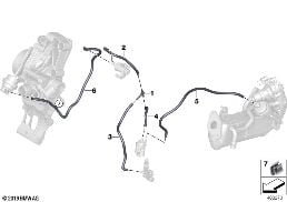 VACUUM CONTROL diagram for BMW 2 Series F45 Active Tourer LCI 216d