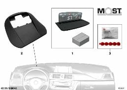 BMW HEAD-UP SCREEN F.BUILT-IN NAVIGATION diagram for BMW 4 Series F33 425d
