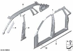 Ossatura laterale diagram for BMW Rolls-Royce Phantom RR11 Phantom
