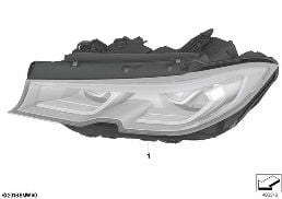 HEADLIGHT diagram for BMW 3 Series G28 Sedan 330Li