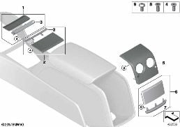 Garniture décor console centre diagram for BMW Rolls-Royce Phantom RR11 Phantom