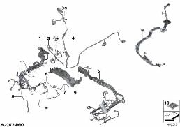 Faisceau de câbles moteur diagram for BMW X5 M F85 X5 M