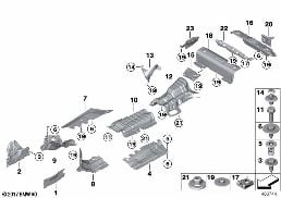 HEAT INSULATION diagram for BMW 2 Series F22 228i