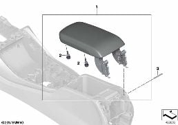 ARMREST, CENTRE CONSOLE diagram for BMW X3 G01 30i