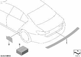 PROTECTIVE FILMS diagram for BMW 2 Series F45 Active Tourer LCI 218dX