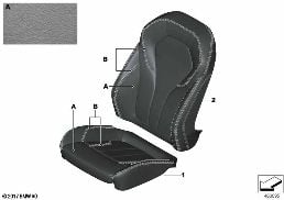 INDIVIDUAL COVER, SPORTS SEAT, LEATHER