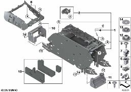 Support console centrale diagram for BMW Rolls-Royce Phantom RR11 Phantom
