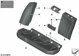 Sist.carico passant.individ.,sedile post diagram for BMW 5 Series F90 M5 M5