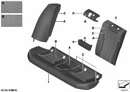S.carico passant.pelleKlima I.sedile po. diagram for BMW 5 Series F90 M5 M5