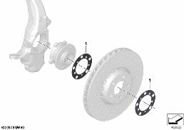 SWIVEL/WHEEL BEARING FRONT PUMA62105224 diagram for BMW 6 Series F13 650iX