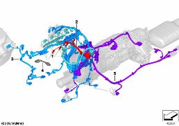 ENGINE WIRING HARNESS diagram for BMW 3 Series G20 Sedan LCI 320d