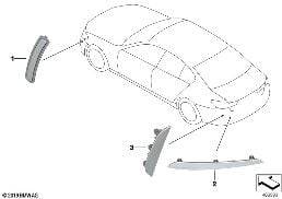 REFLECTOR diagram for BMW 5 Series G30 530i