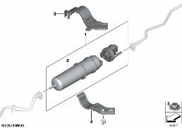 FUEL STRAINER WITH HEATING diagram for BMW 3 Series G21 Touring 330d