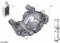 เฟืองท้าย พร้อมเฟืองดิฟเฟอเรนเชียล diagram for BMW 8 Series G15 Coupé 840dX