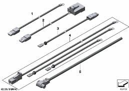 B+ 配線セット メイン ハーネス diagram for BMW X6 E71 30dX