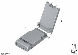Sitz hinten Mittelarmlehne diagram for BMW X3 G08 LCI 30iX