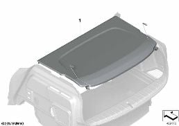 Ripiano posteriore diagram for BMW X2 F39 25iX