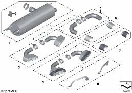 M PERFORMANCE PARTS diagram for BMW 5 Series G30 530i