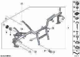 CARRIER INSTRUMENT PANEL diagram for BMW X3 G01 30i