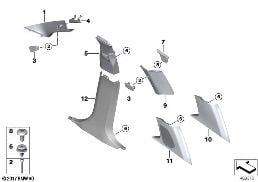 TRIM PANEL A- / B- / C- / D-COLUMN diagram for BMW X3 G01 30i