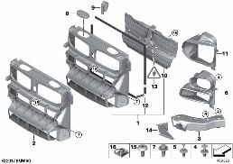 AIR DUCT diagram for BMW X6 E71 35iX