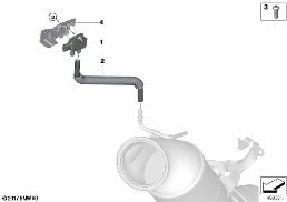 Sens.filtro antip.mot.benz./parti appl. diagram for BMW 5 Series G30 530iX