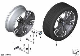 BMW LA WHEEL DOUBLE SPOKE 668M - 20