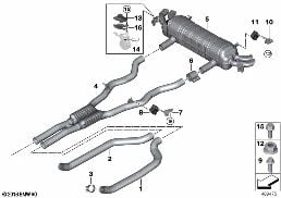 EXHAUST SYSTEM, REAR