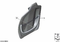 SEAT, FRONT, BACKREST TRIM COVERS diagram for BMW X2 F39 18dX