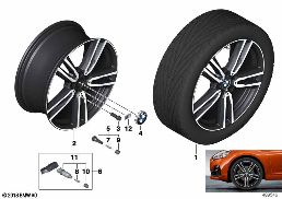 BMW LI.-AL.WHEEL DOUBLE SPOKE 766M - 19