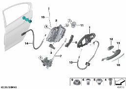 CLOSING SYSTEM, DOOR, REAR