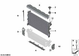 COOLANT RADIATOR MOUNTING HARDWARE