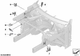 Support pour chassis avant diagram for BMW Rolls-Royce Cullinan RR31 Cullinan