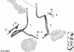 JUMPER CABLES / GENERATOR CABLES diagram for BMW 8 Series G14 Convertible M850iX