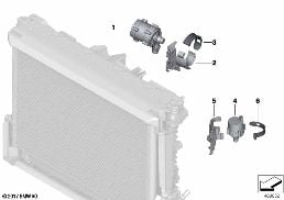 Elektrische Wasserpumpe / Befestigung diagram for BMW X7 G07 M50iX