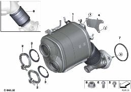CATALYSER/DIESEL PARTICULATE FILTER