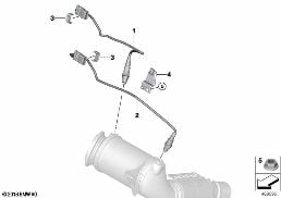 Piezas de montaje de sonda lambda diagram for BMW 5 Series G30 LCI 520i