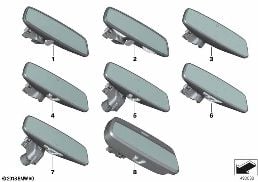 INTERIOR MIRROR diagram for BMW 3 Series G21 Touring LCI 320d