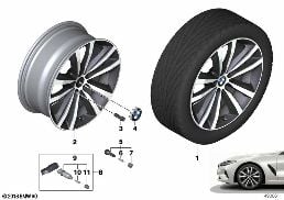 BMW LA WHEEL DOUBLE SPOKE 690 - 19