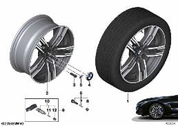 BMW LA WHEEL DOUBLE SPOKE 727M - 19