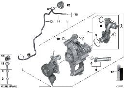 COOLING SYSTEM - COOLANT PUMP/THERMOSTAT diagram for BMW 2 Series G42 220d