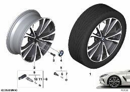 BMW LA WHEEL V-SPOKE 733 - 20