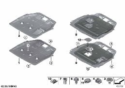 UNDERHOOD SHIELD diagram for BMW 2 Series F45 Active Tourer LCI 216d