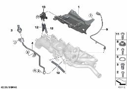 EXHAUST SENSORS diagram for BMW 7 Series G12 740LdX