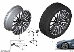 BMW LA WHEEL MULTI-SPOKE 729M - 20