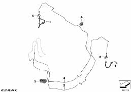 BRAKE PIPE REAR diagram for BMW 7 Series G11 LCI 730dX